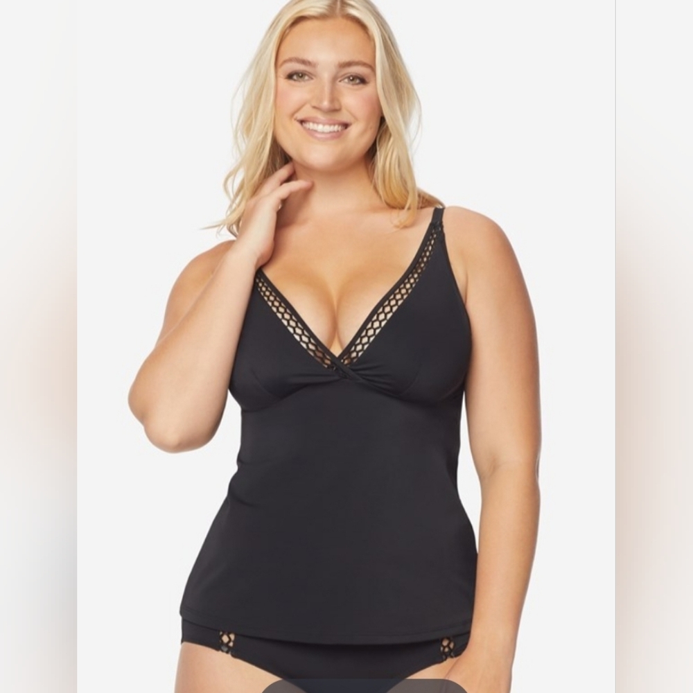 Ruby Ribbon St Tropez Tankini Black size 12